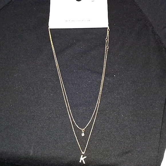 LOFT Jewelry - Loft Gold tone letter K necklace set